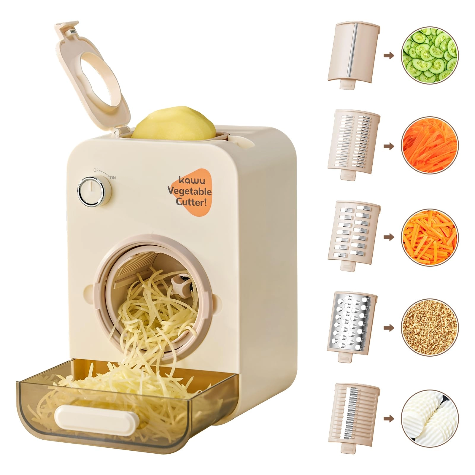 Kawu Electric Vegetable Slicer - 60W