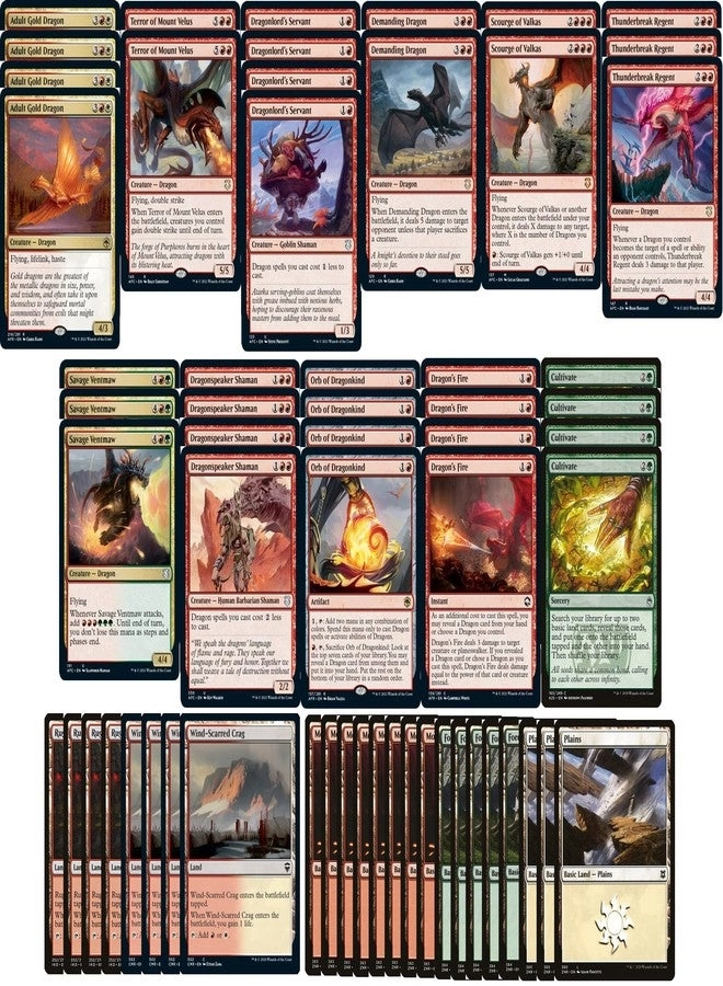 MTG Decks & More Elite Naya Dragon Deck - 60pcs