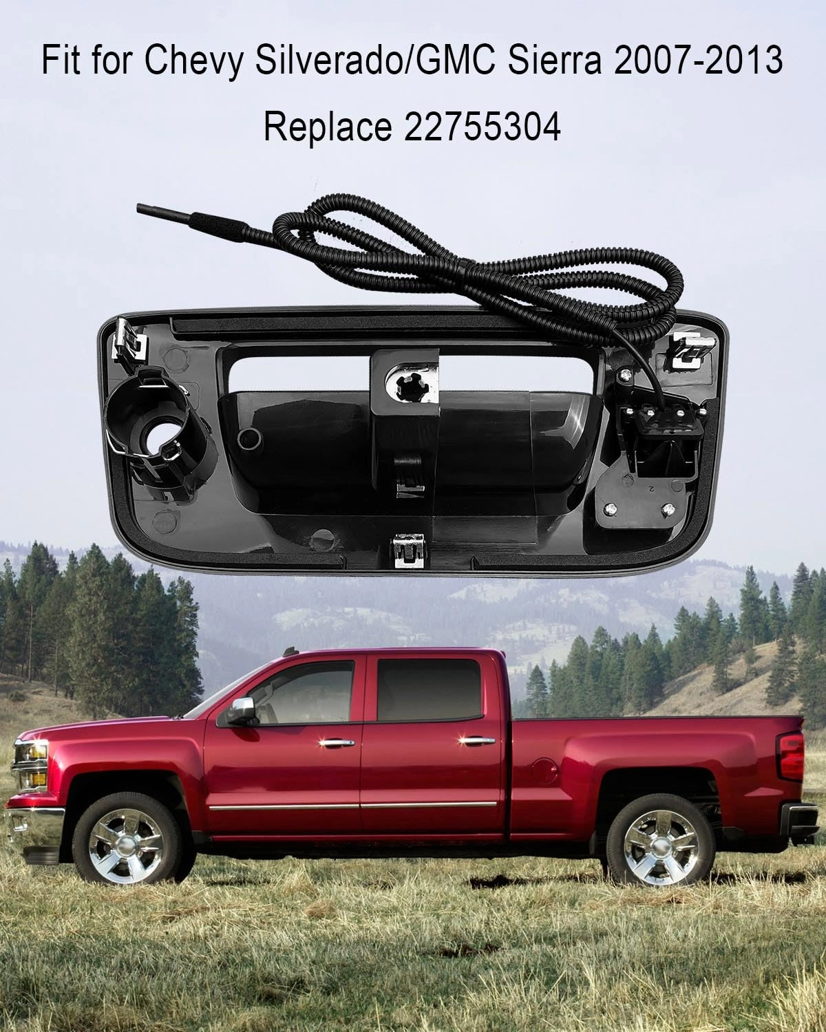 Rear View Backup Tailgate Handle Camera - 1080P