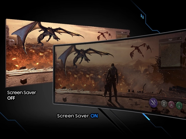 Automatic dimming during gaming breaks