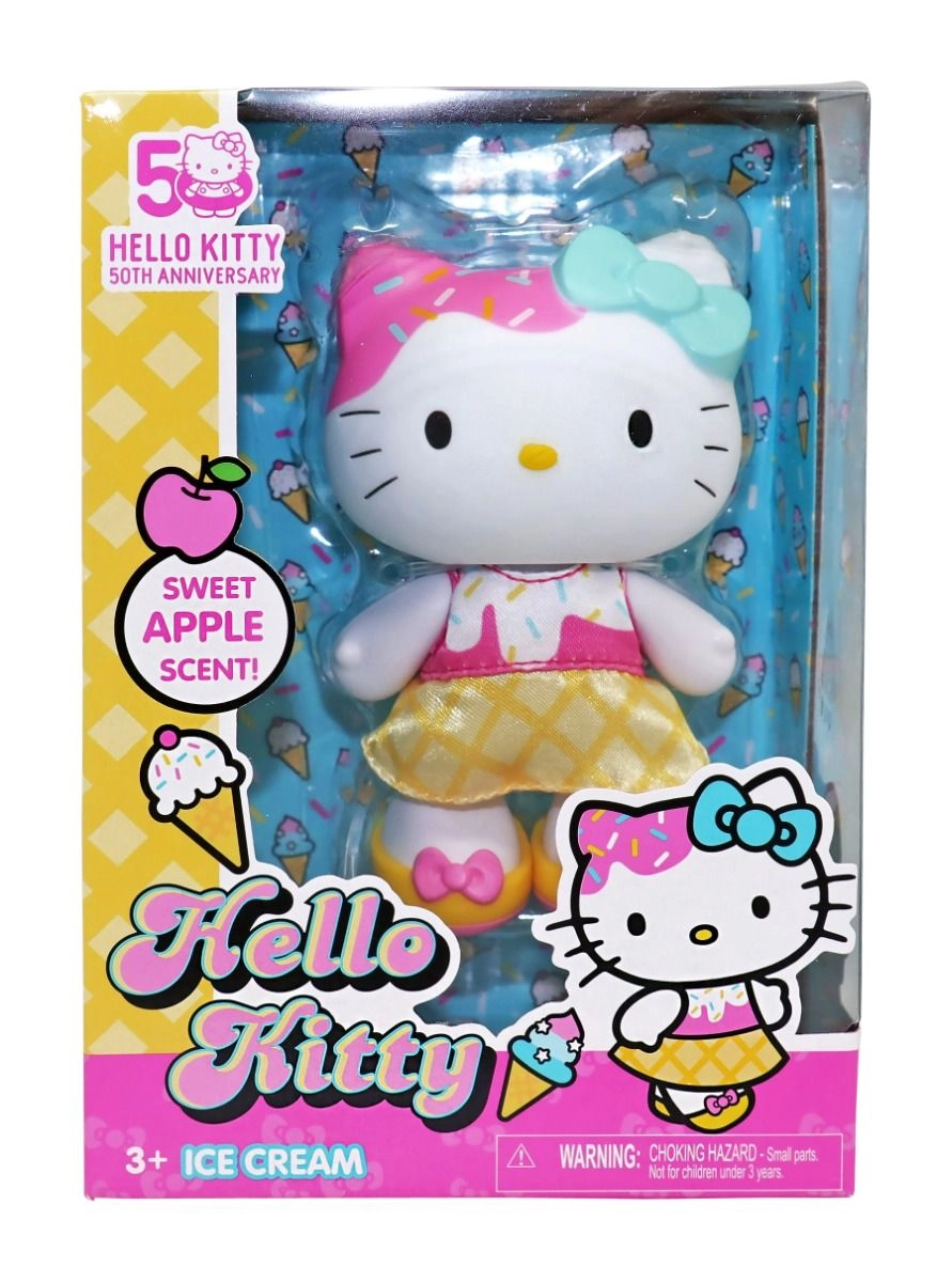 Hello Kitty Ice Cream Doll - 4-Inch Sweet Apple Scent Ages 3+