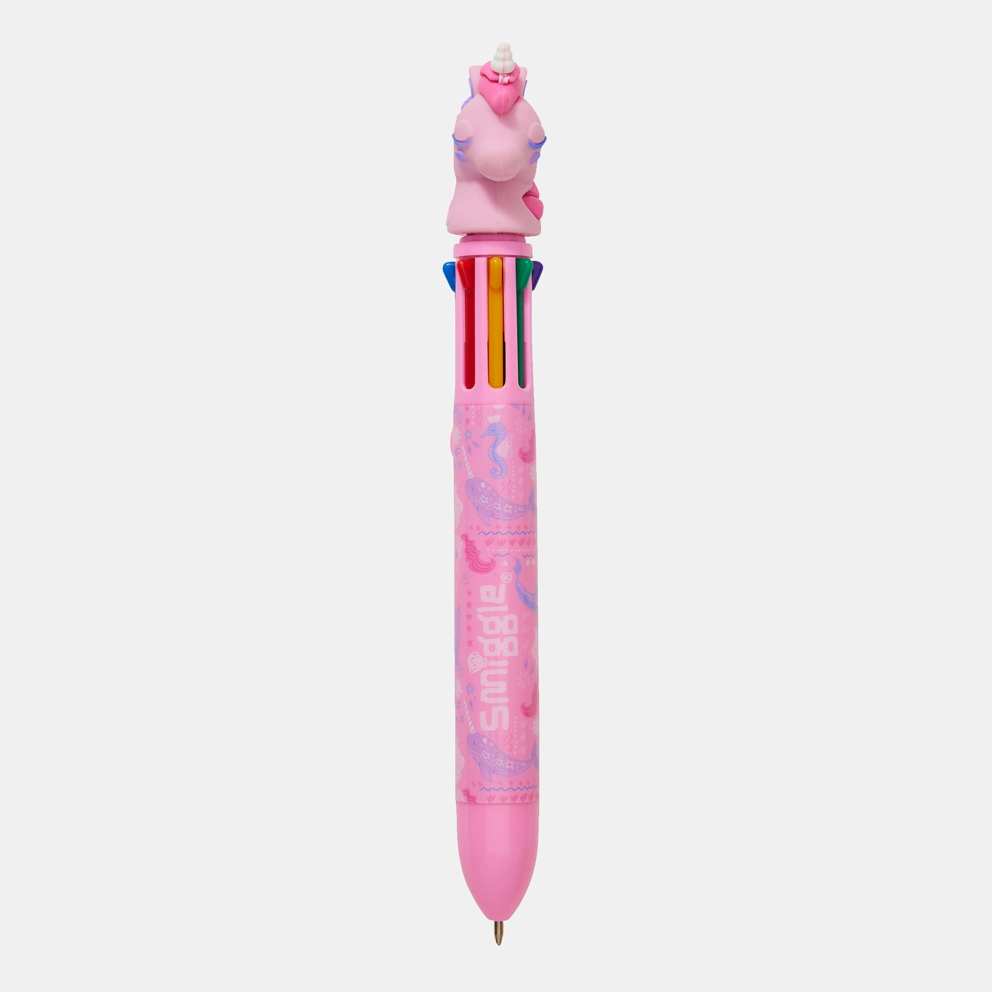 Smiggle Realm Rainbow Pen - 8 Colours In 1 Scented Novelty Topper