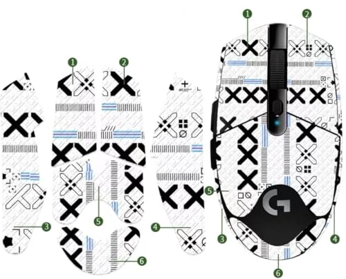 Mouse Anti-Slip Grip Tape - White for G305 Compatible with Logitech G304 G305