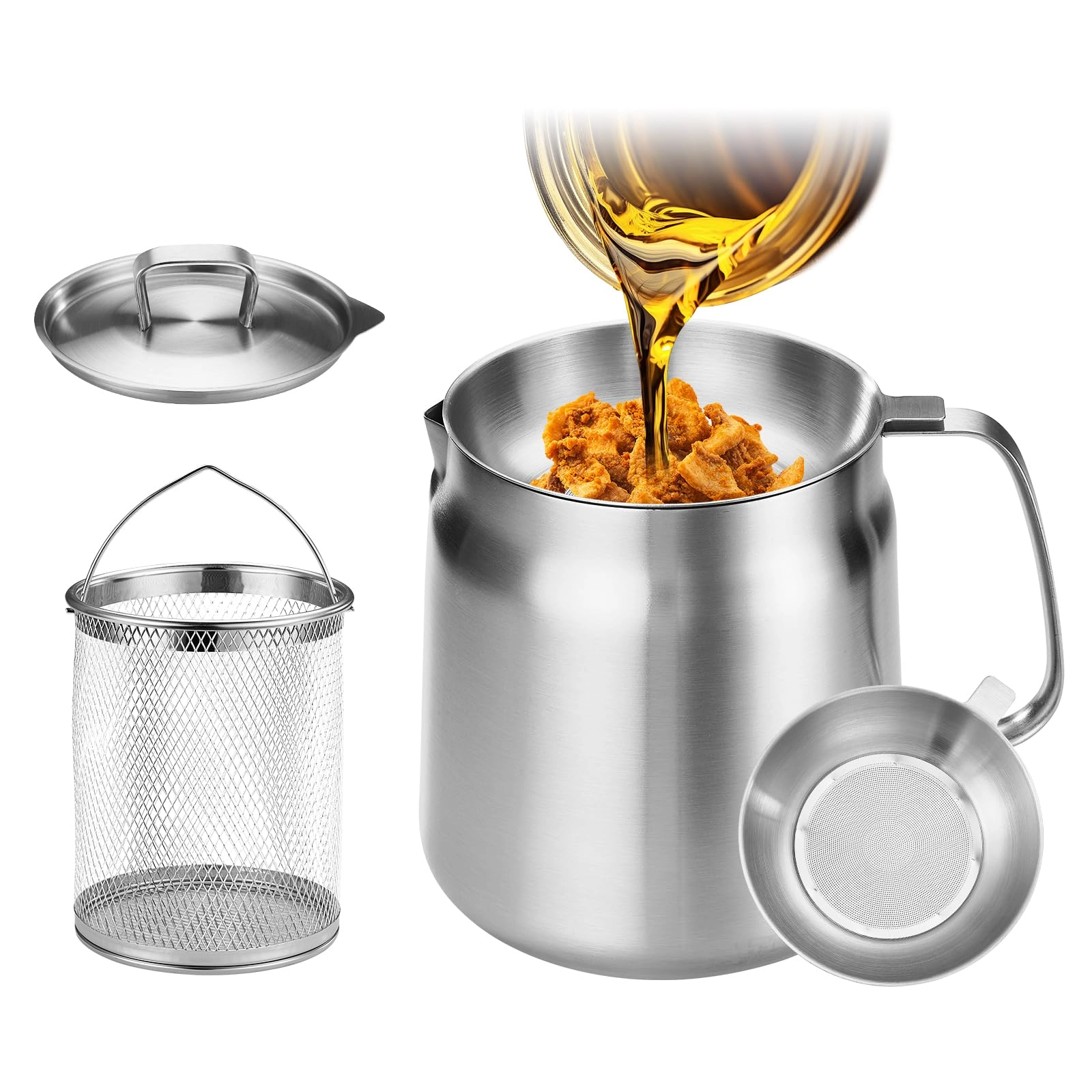 gado Deep Fryer Pot - Stainless Steel 1.0 Count