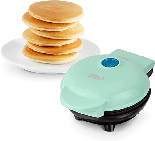 Mini Maker Electric Round Griddle - 4 Inch 350 watts Aqua
