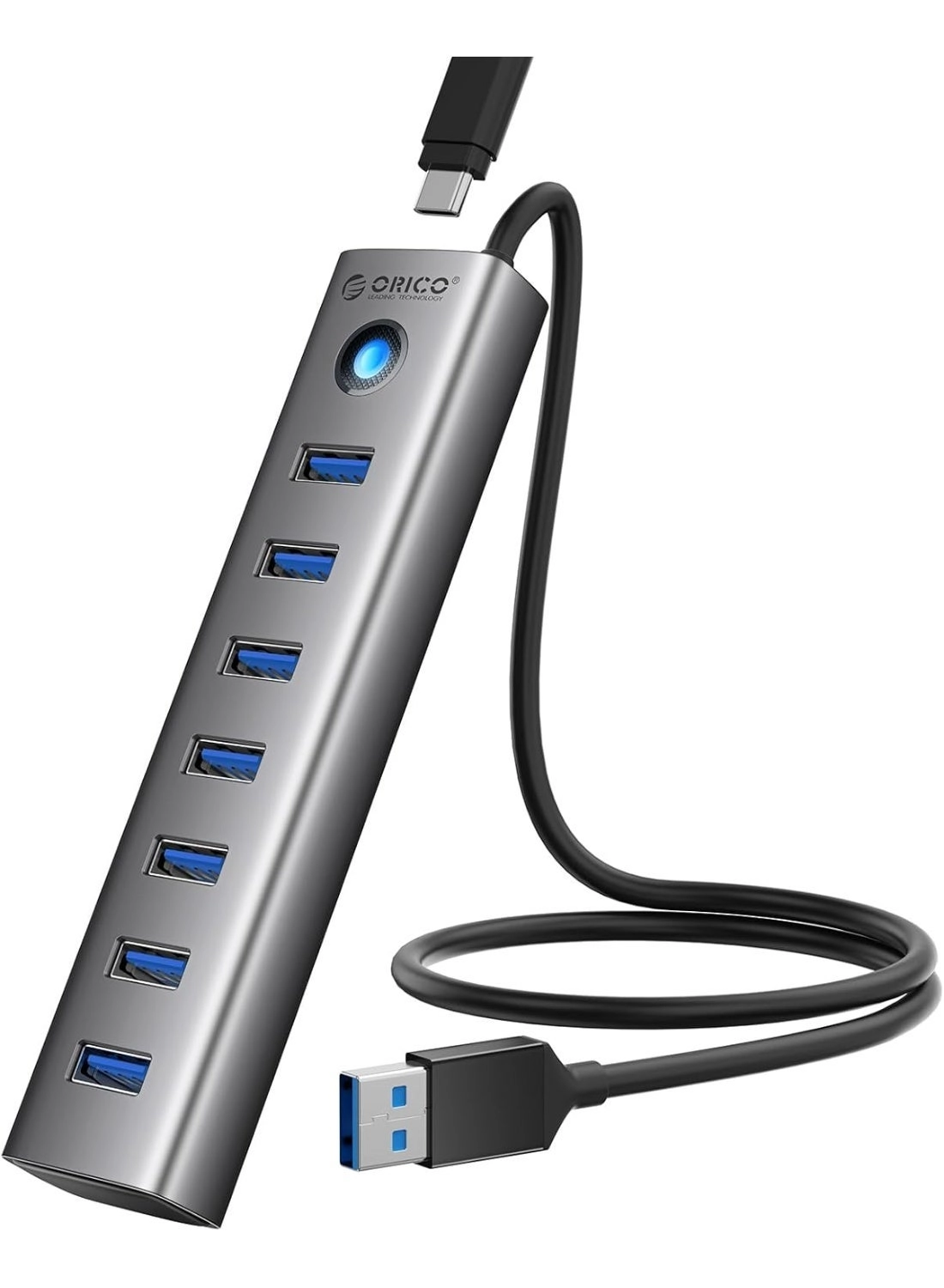 ORICO USB 3.0 Hub - 7 Port 5Gbps 5V/3A Type-C Power Port