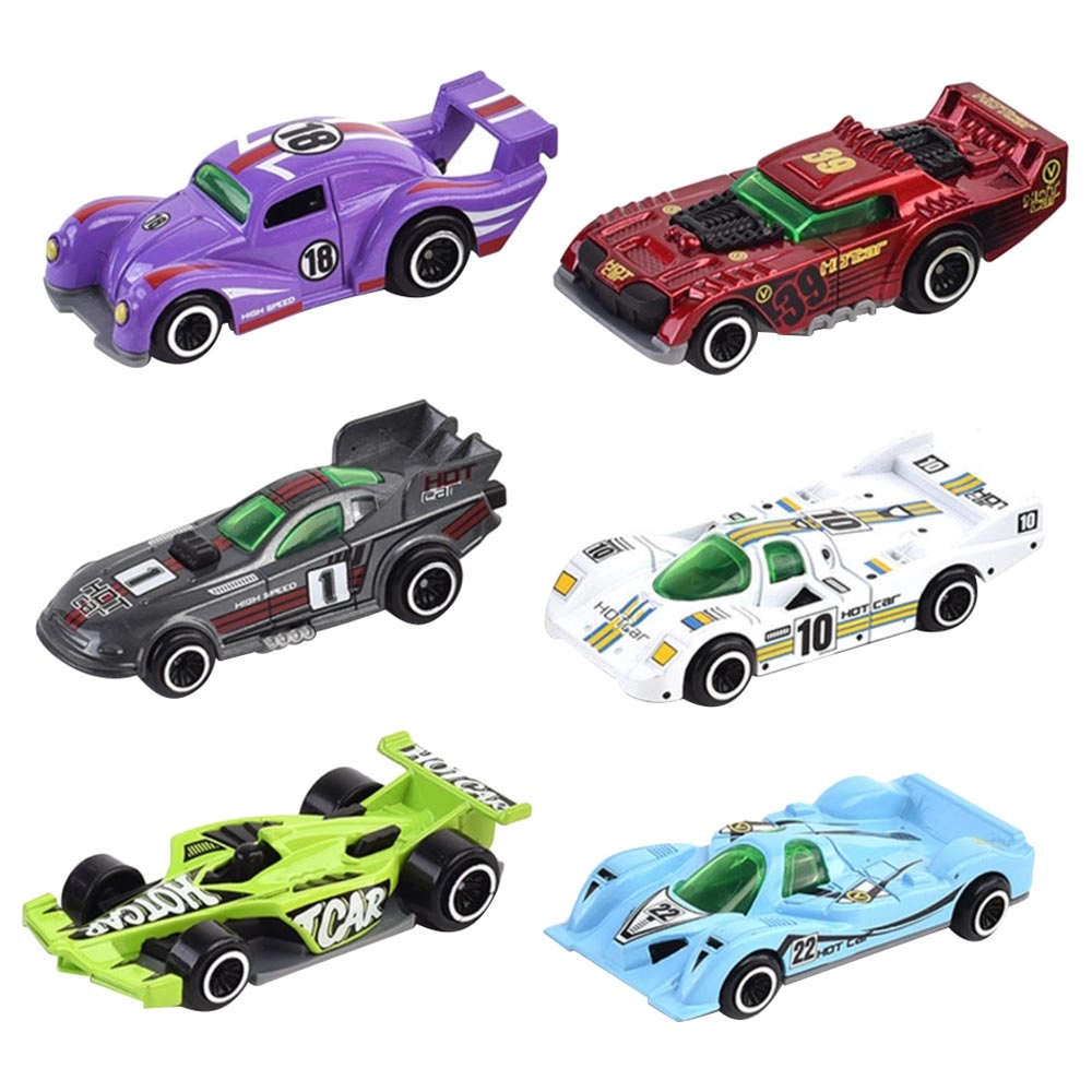Alloy Glide Racer - 6Pcs