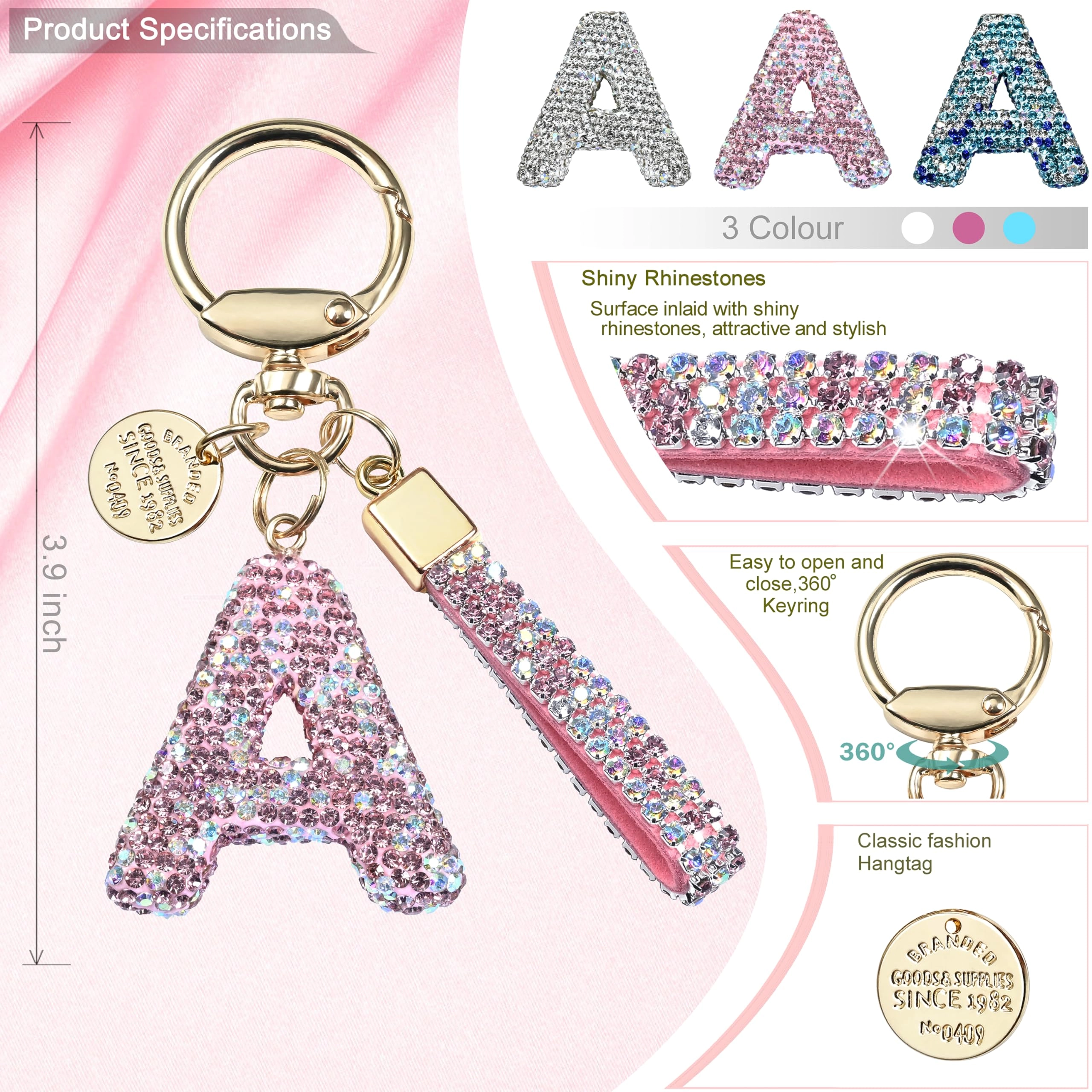 Initial Letter Keychain - Letter