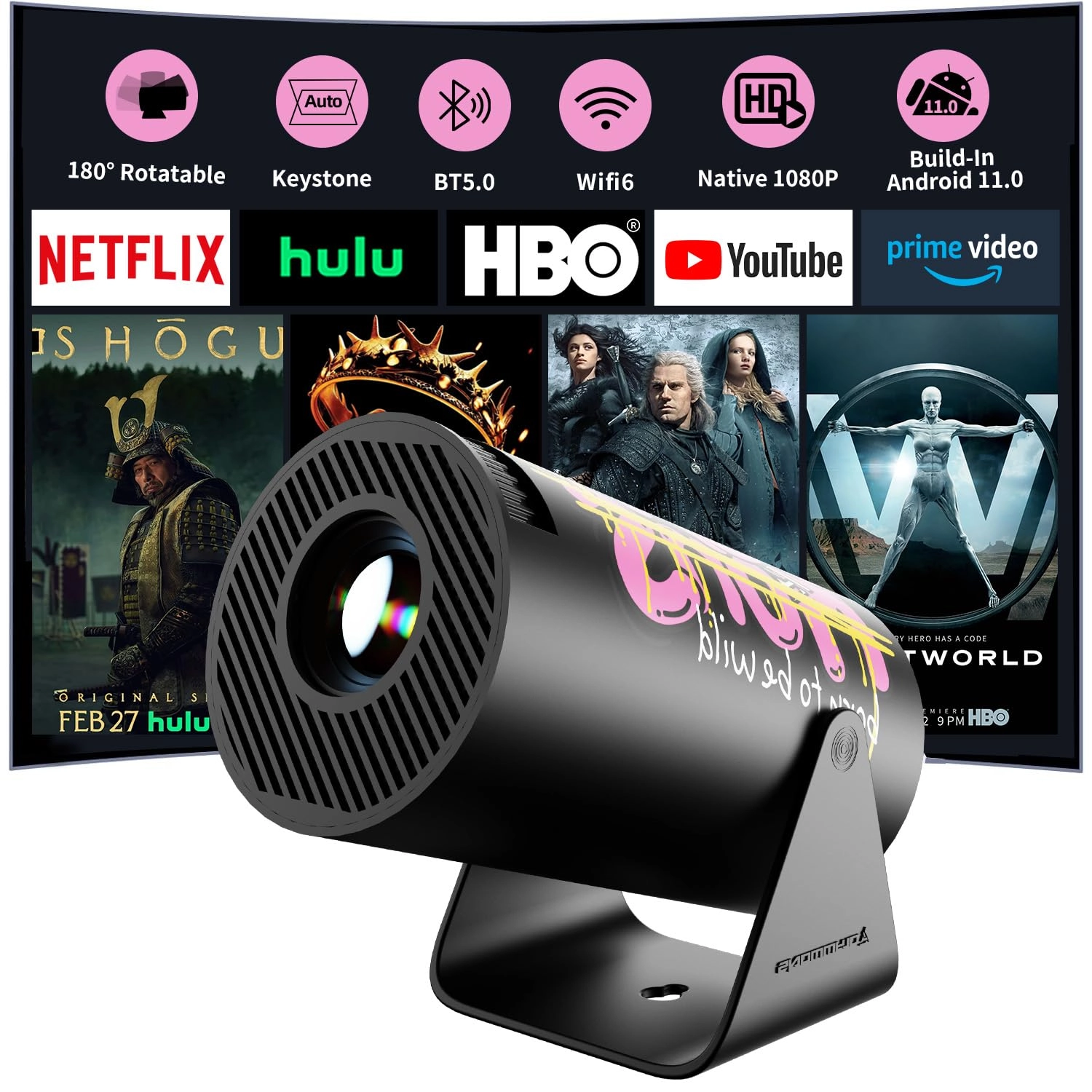 Olymmons HY300 PRO 260 ANSI lumens 1920 x 1080