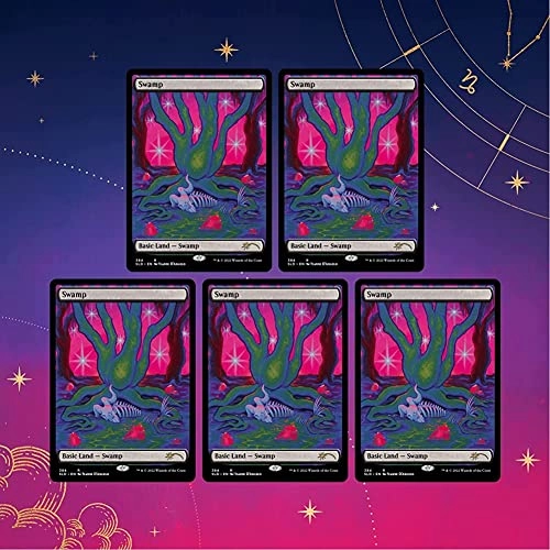 Secret Lair Premium Foil MTG Astrology Lands Capricorn - 5pcs
