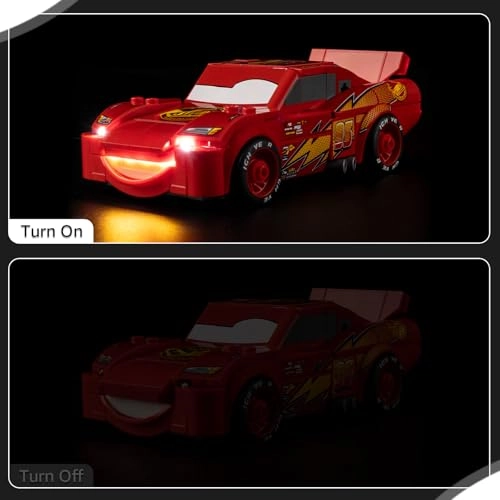 Light Kit - Compatible with Lego Speed Champions Lightning McQueen
