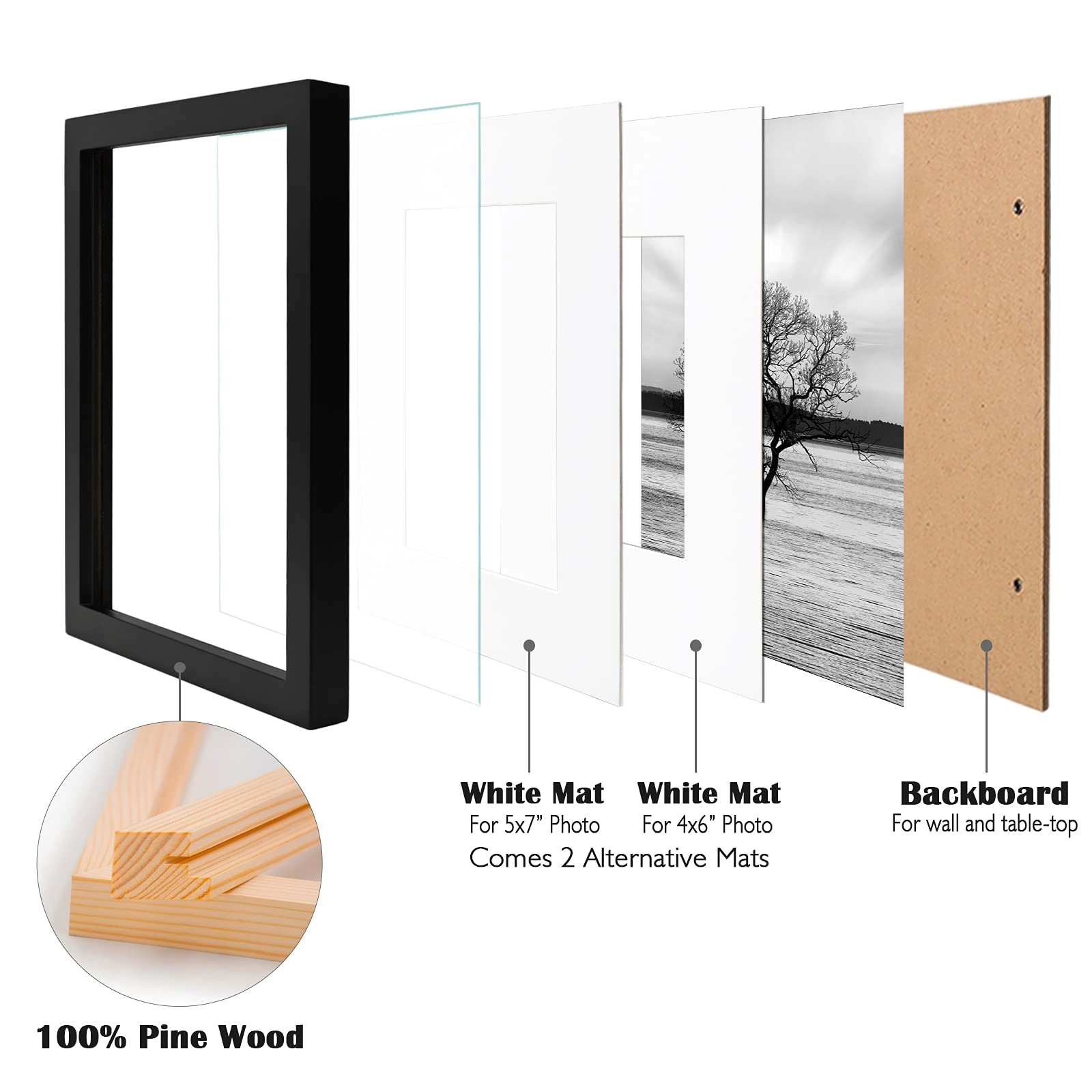Picture Frame - 10x8 3 Pack