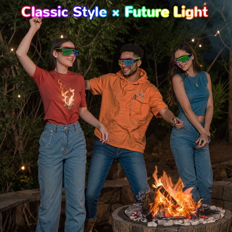 EL Glow Glasses - 1 piece + battery controller