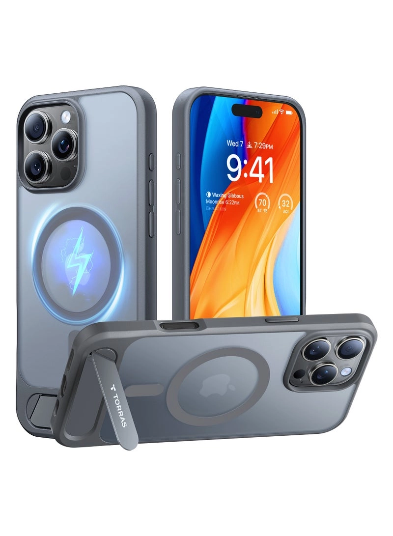 Torras Pstand Series Case for 6.3" iPhone 16 Pro Black
