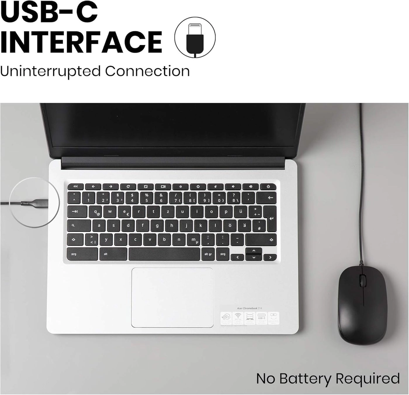 PERIMICE-201C Wired Optical Mouse - USB