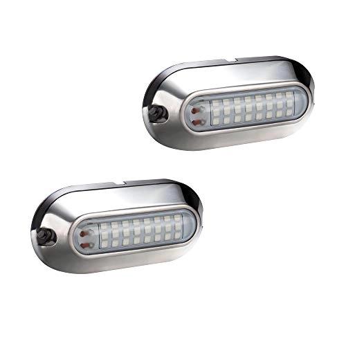 3.5" LED Underwater Pontoon Boat Transom Light - 36" wire lead