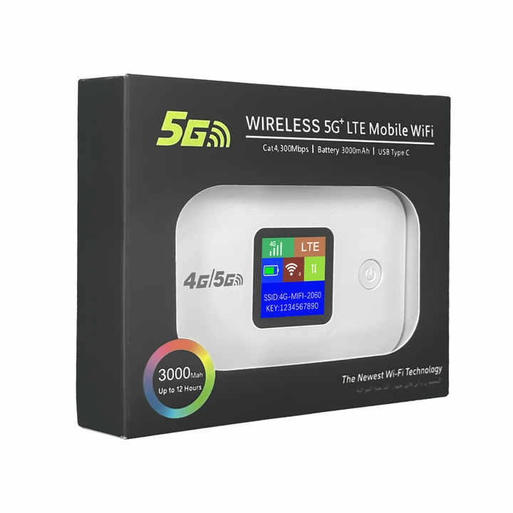 SIM Card WiFi Hotspot Device - 4G LTE USB Powered Supports up to 10 Devices