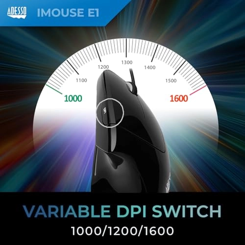 iMouse E1 Ergonomic Vertical Mouse - USB
