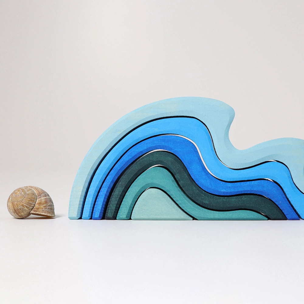 Water Waves Stacking Toy - Suitable for 1 year and above 6 pieces