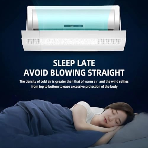 Universal AC Wind Deflector - Suitable for 74-103cm air conditioners Reinforced PP+ Steel Plate