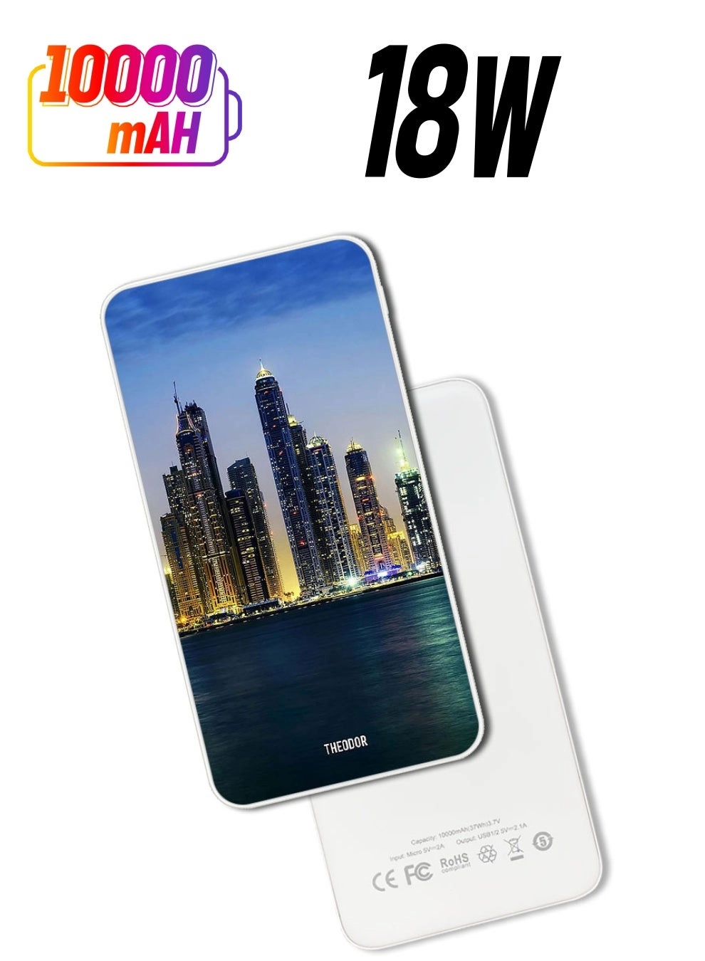 Theodor PPBA634 - 10000 mAh Fast-Charging