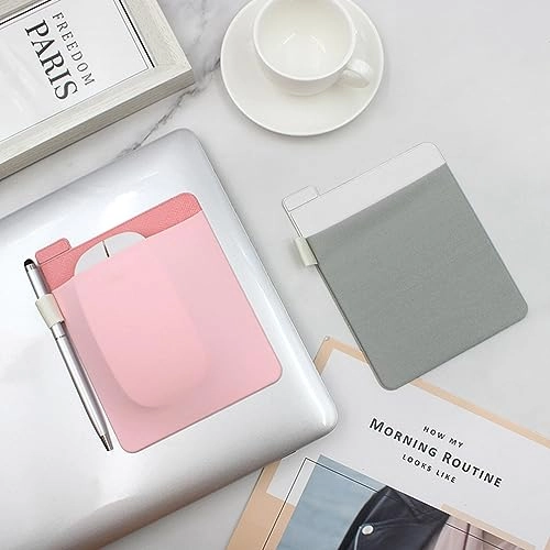 Laptop Mouse Storage Bag - Reusable Adhesive Grey