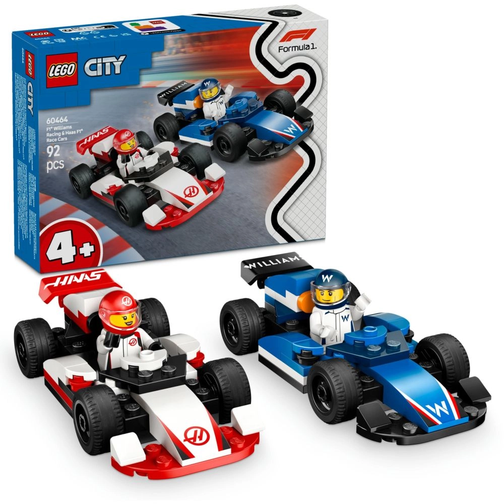 LEGO City F1 Williams Racing & Haas F1 Race Cars - Vehicle