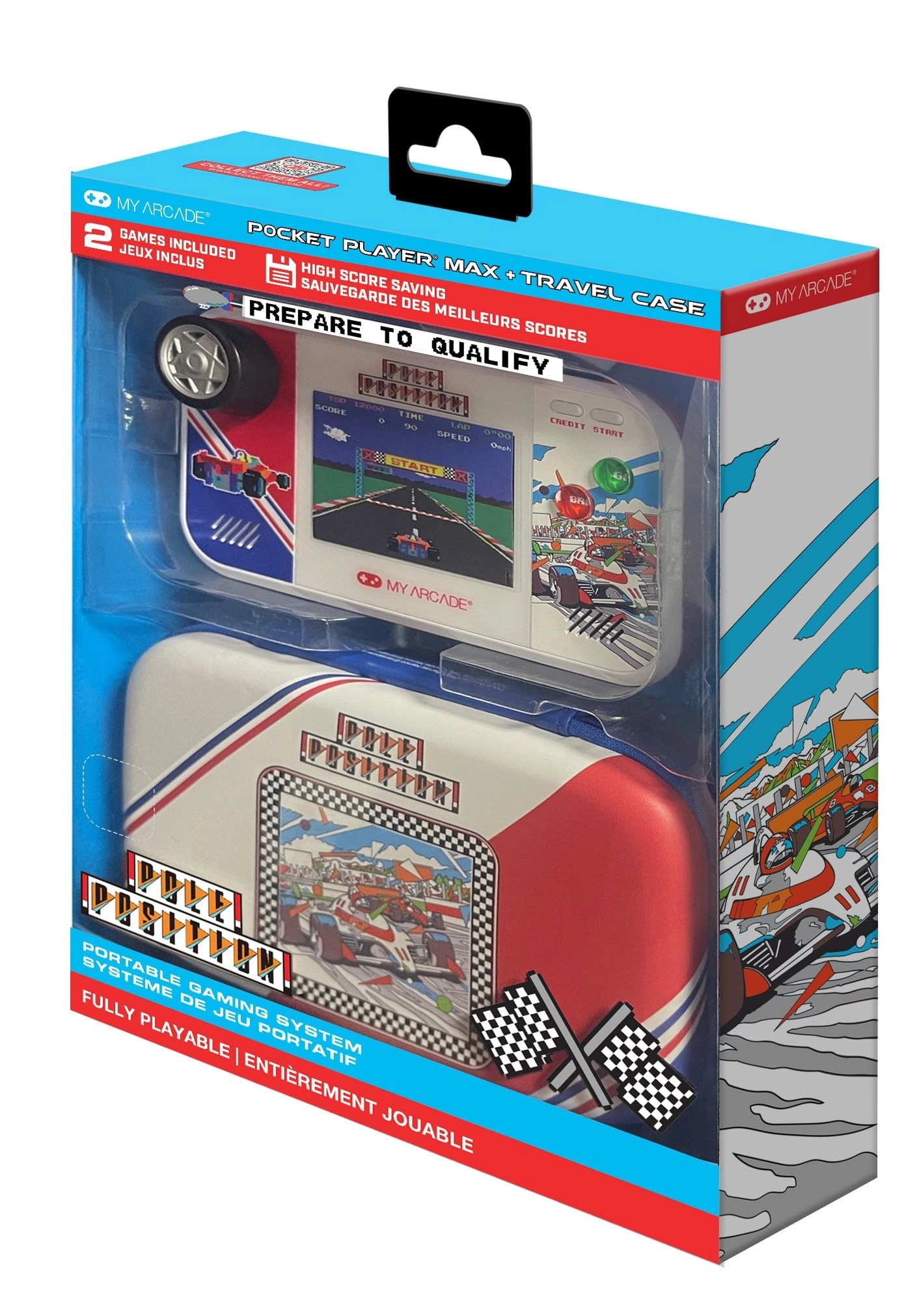Pole Position Pocket Player Max - 3.5-inch LCD Rechargeable Battery