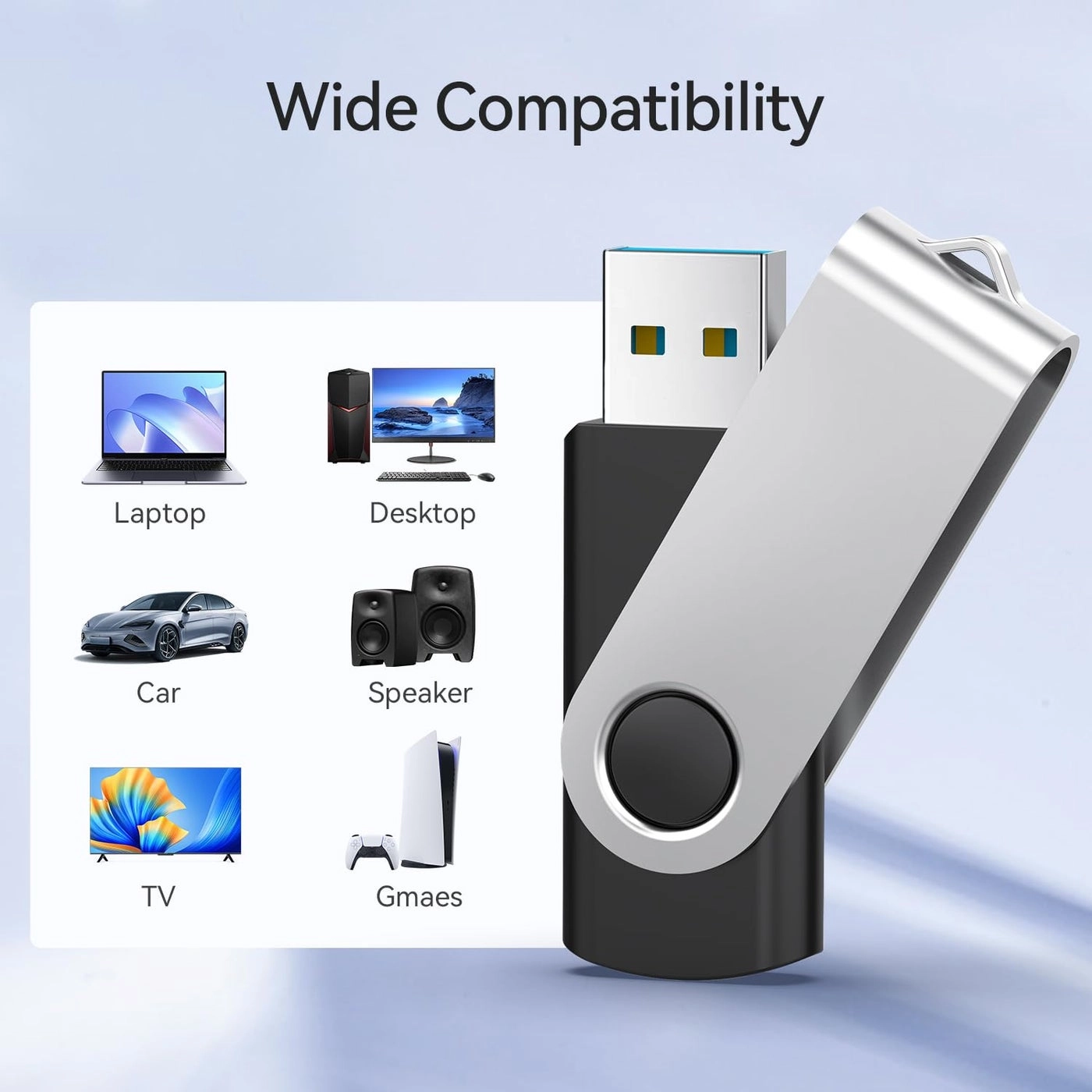 JUANWE USB Flash Drive - 2.0 Pack 64GB