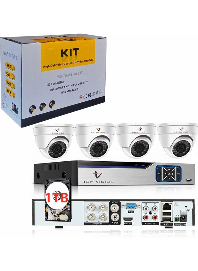 CCTV Camera Security Recording System - 4 4Channel 1080N
