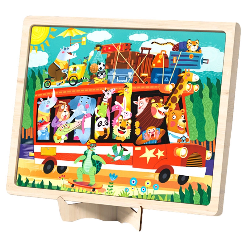 MIDEER Bus Trip Wooden Puzzle (TOP-MD3226) - 48 pcs