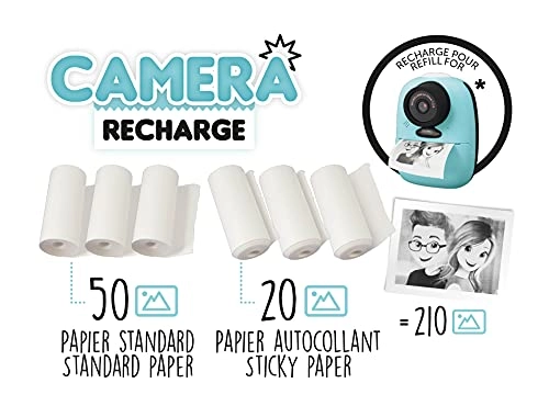 PV08 - 3 regular paper rolls and 3 self-adhesive paper rolls 5,5 x 7 cm