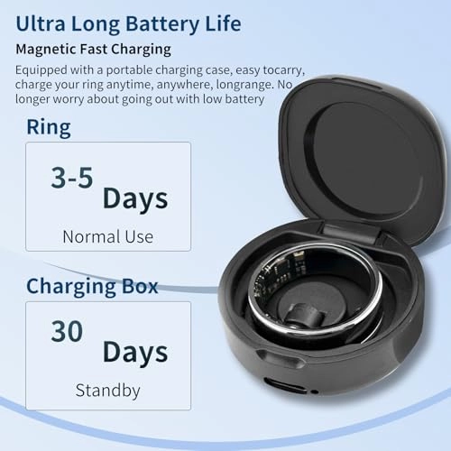 Bluetooth Smart Ring - Sleep Monitoring Heart Rate Blood Oxygen