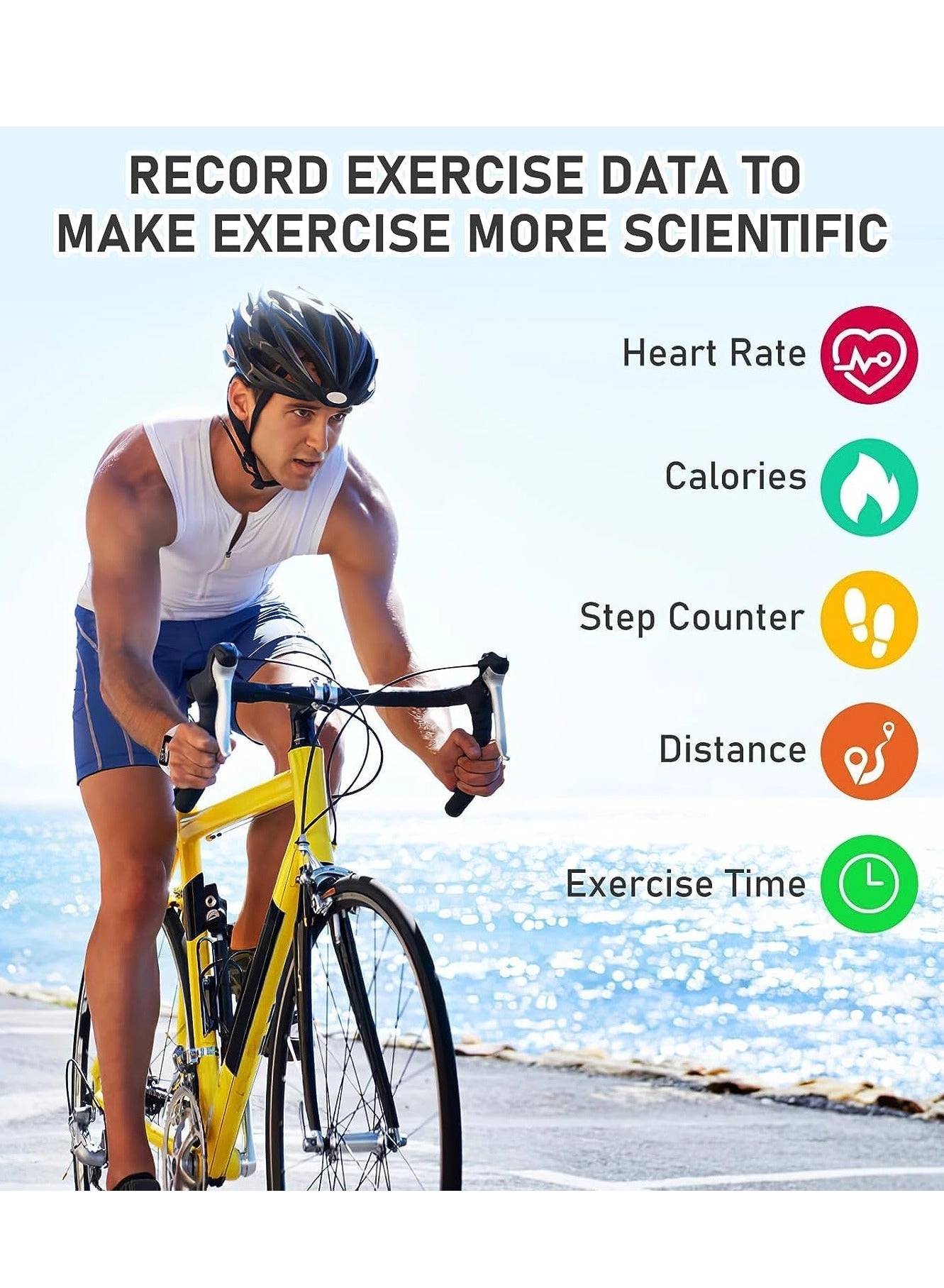 Fitness Tracker - Heart Rate Monitor Step Counter 1.1" AMOLED