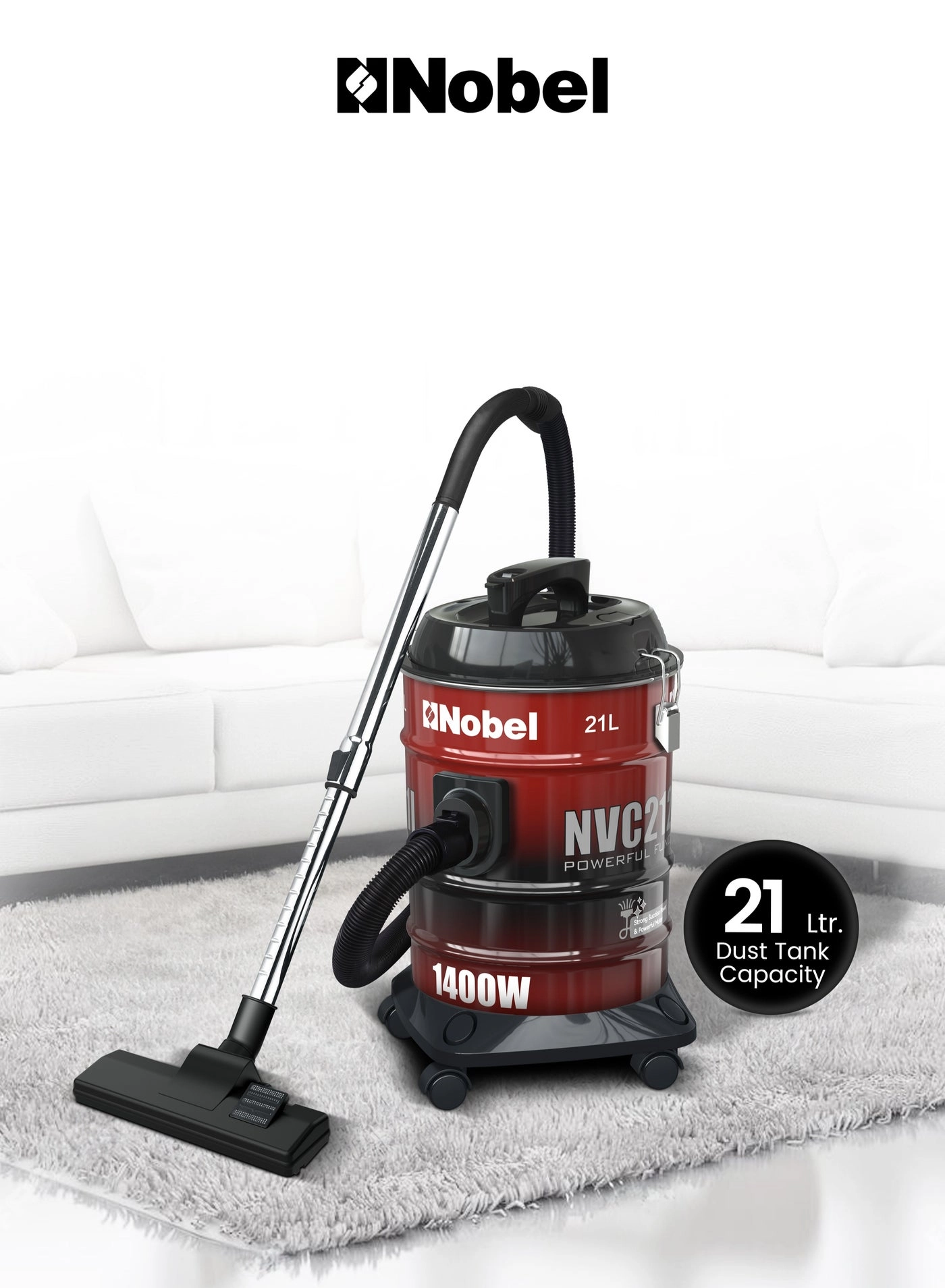 Nobel Drum Vacuum Cleaner (NVC2121I)