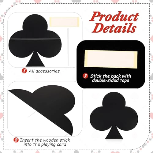 Jumbo Casino Playing Cards - 4 Pcs Birthday Party