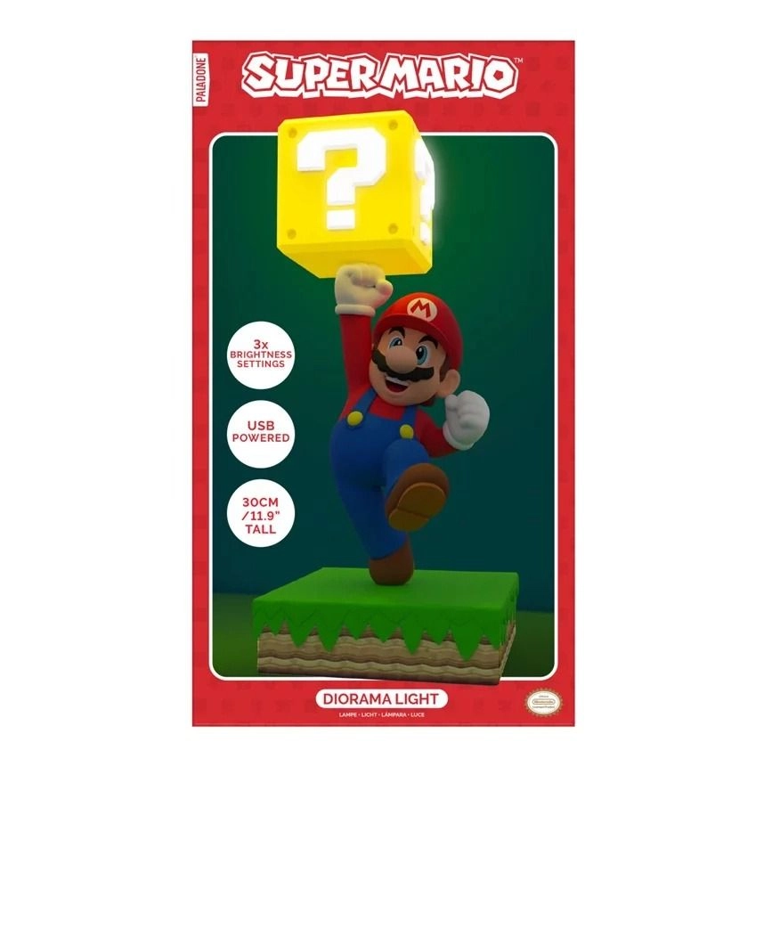 Super Mario Diorama Light Lamp - 35cm 3 brightness settings