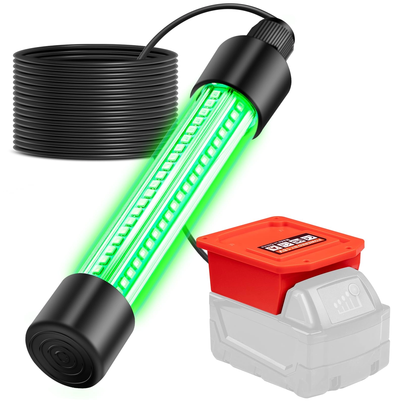 MekiPow LED Underwater Fishing Light - 1300 Lumens 13W IP68