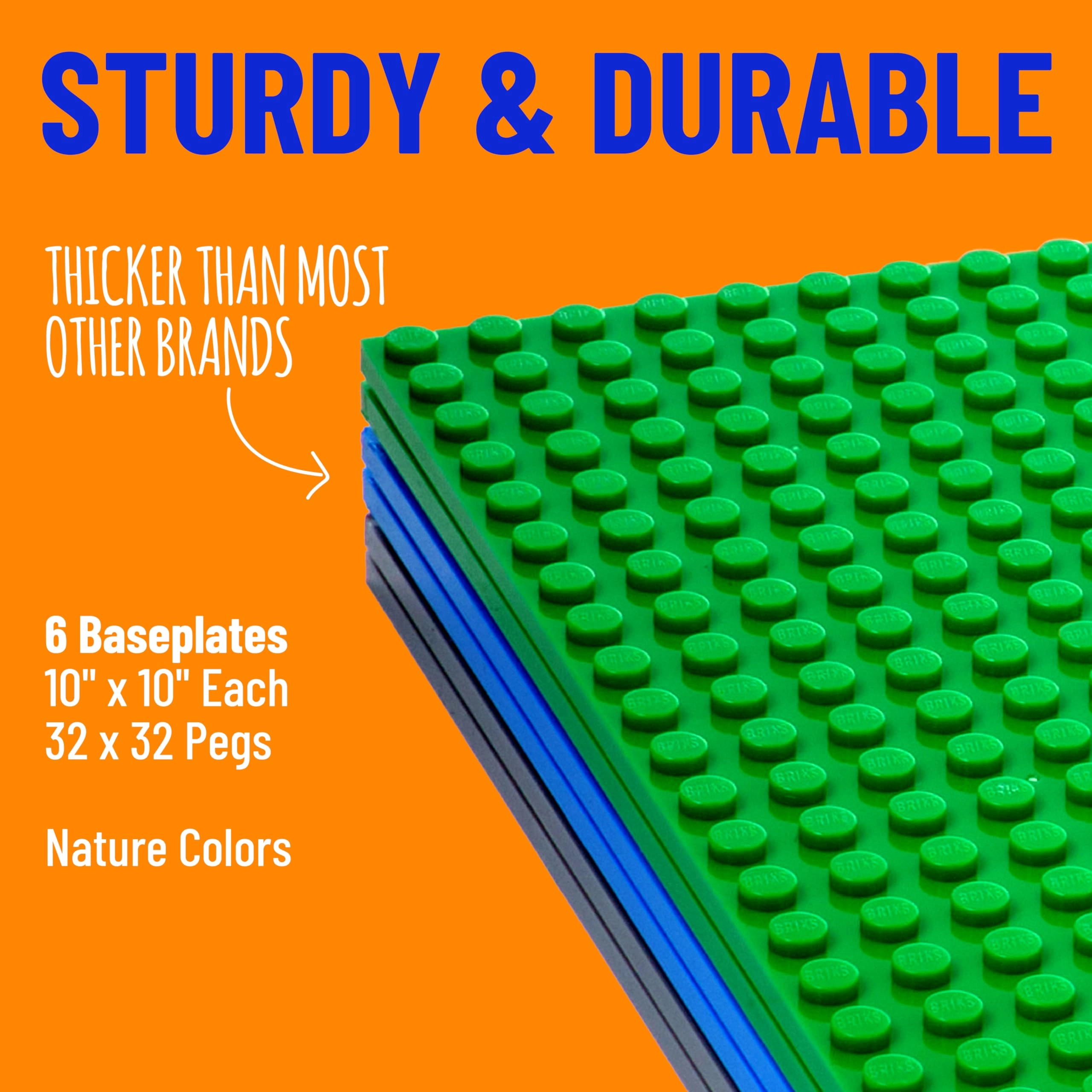 Classic Baseplates - 6 pcs