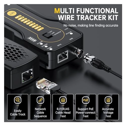 Network Cable Tester - RJ45 RJ11 BNC Length Test