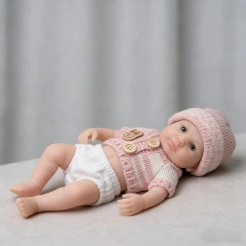 Reborn Baby Doll - 8 inch Full silicone Girl Ages 3+