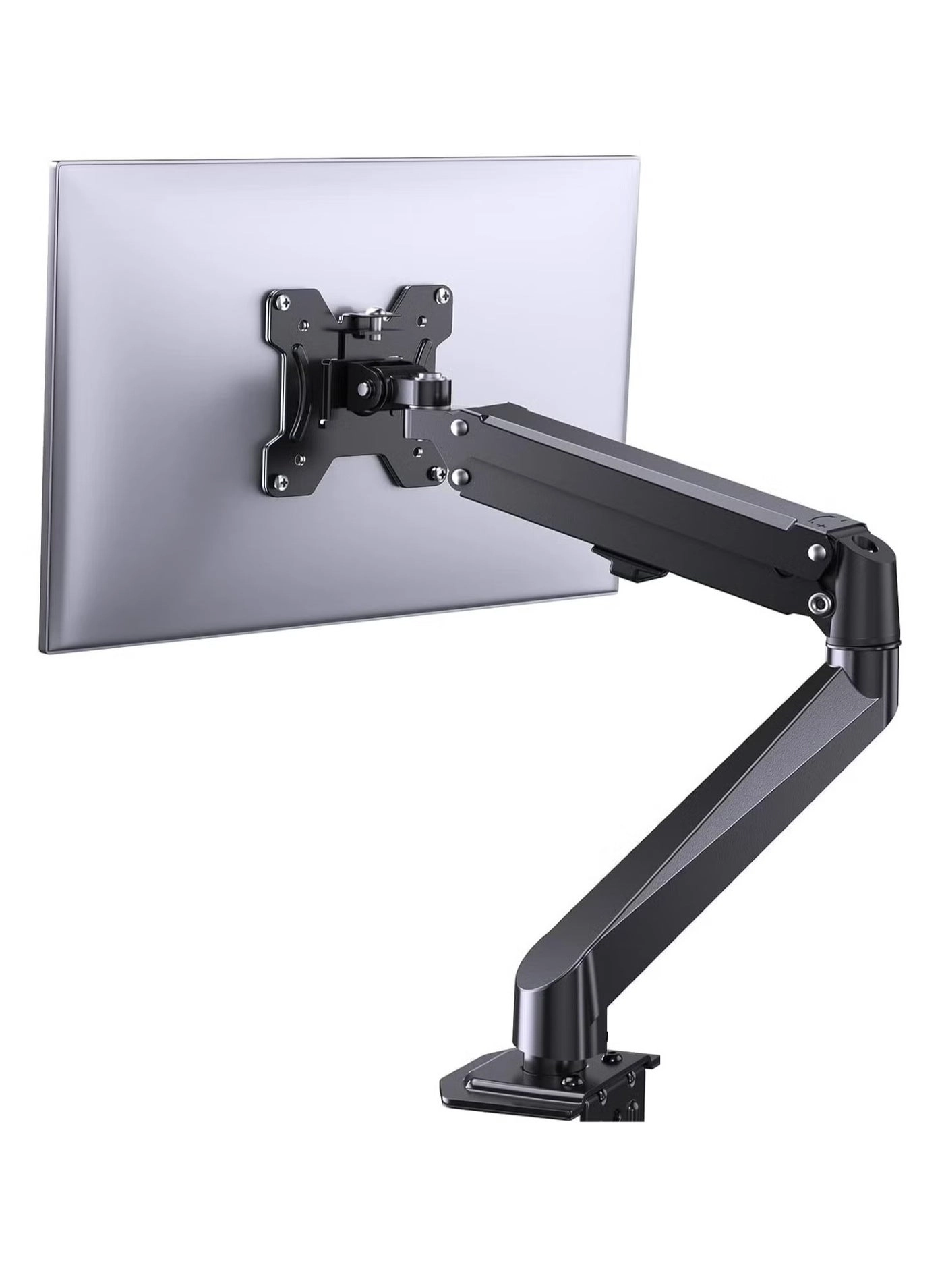 Single Monitor Mount - Gas Spring Full Motion 17-27 Inch