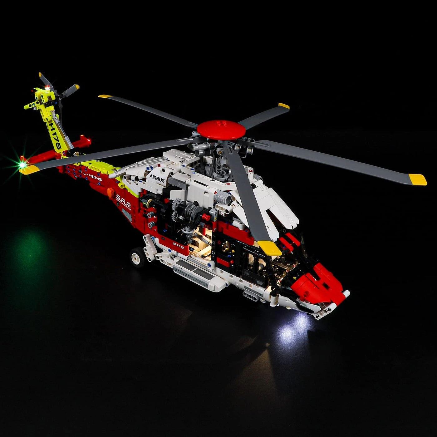Led Lighting Kit for 42145 Airbus H175 Rescue Helicopter - Compatible with Technic building blocks LED included