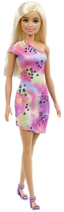 Barbie Fashion Doll - 12 Inch Yellow and Pink Flowers Floral Design Dress Ages 3+
