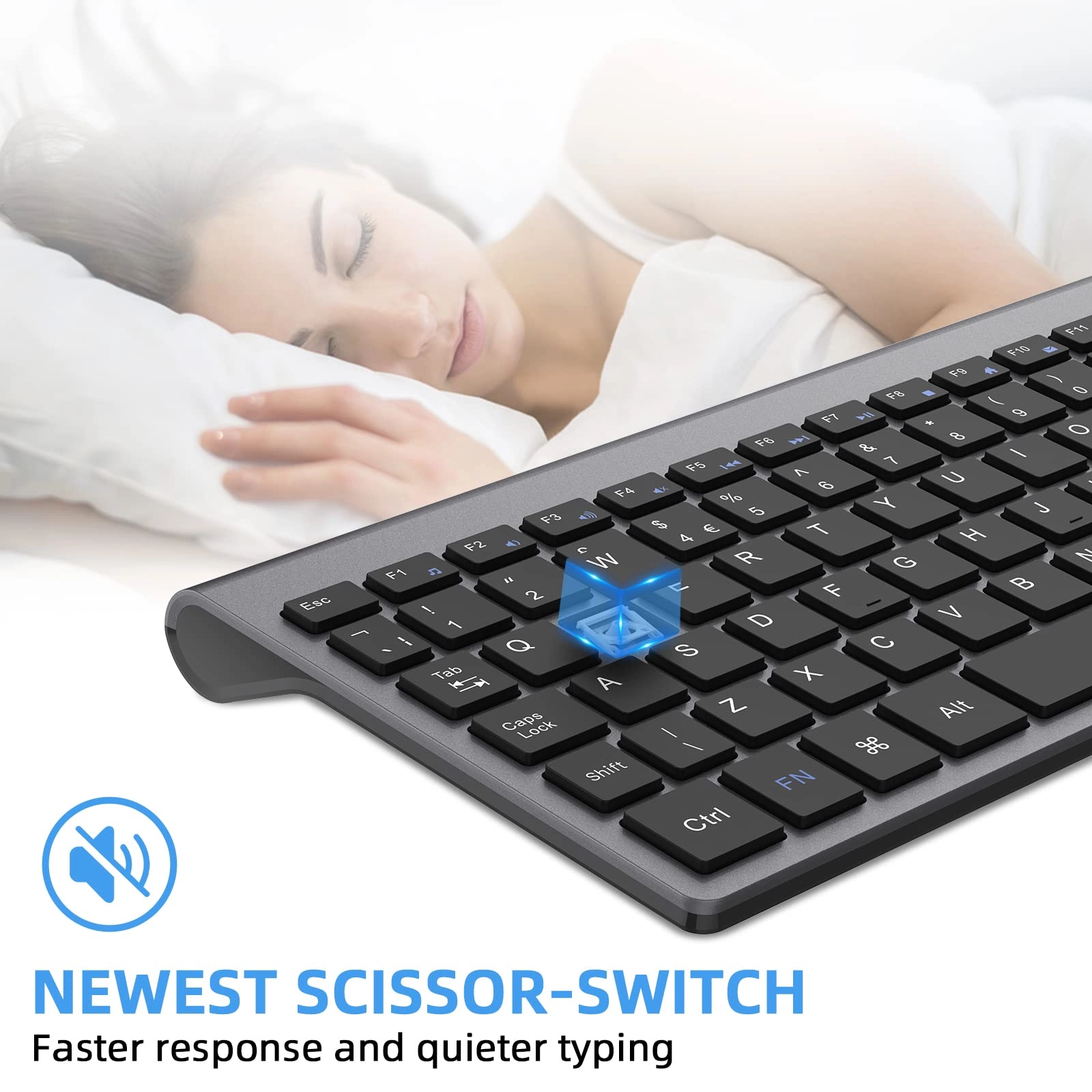 Wireless Keyboard Mouse Combo - UK Wireless