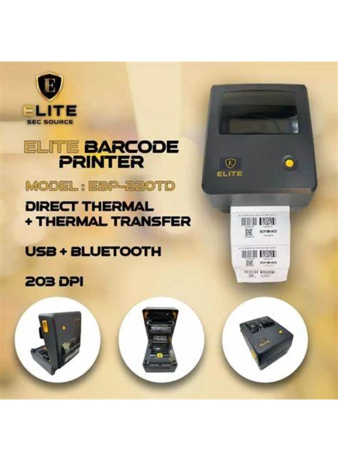 EBP-220TD - DIRECT THERMAL + THERMAL TRANSFER