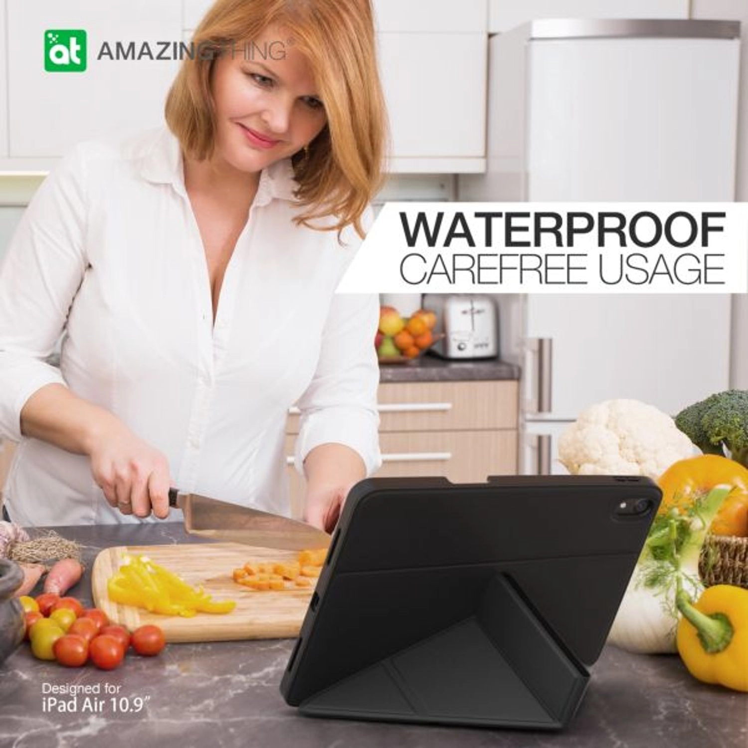 Folio Case with Pencil Slot for iPad Air (M3/M2) 11-inch / iPad Air Gen 5 10.9-inch (2025)