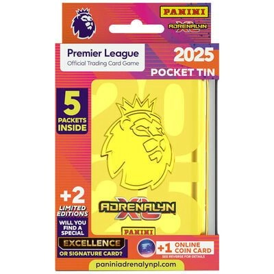 Premier League 2024/25 Adrenalyn XL Pocket Tin - 5 trading packets 2 LIMITED EDITION cards