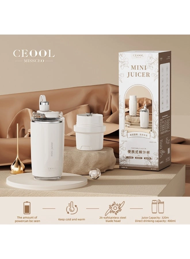 Ceool Mini Portable Travel Electric Juicing Cup - 380 ml