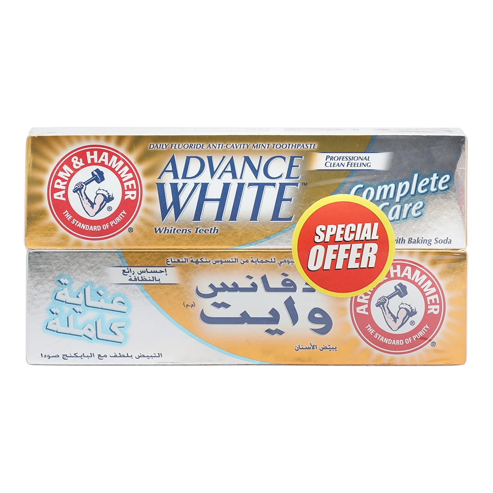 Arm & Hammer Advance White Complete Care Fluoride Toothpaste 2 x 115g